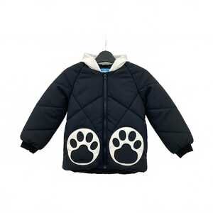 Baleno Junior Black White Panda Bear Puffer Jacket | Girls Size 5